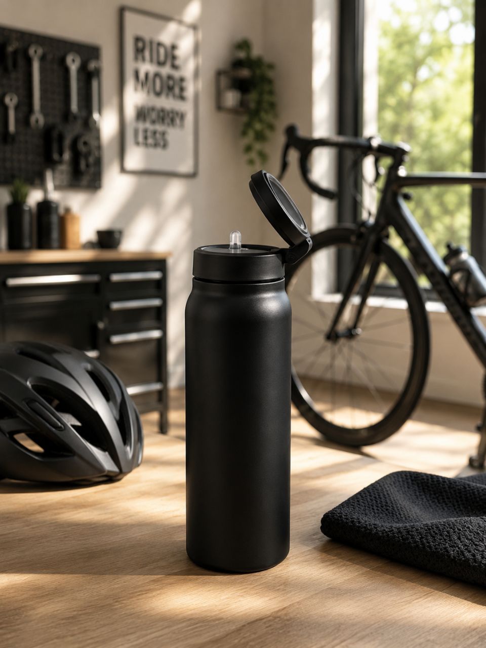 24 oz Insulated Tumbler – Keeps Drinks Hot & Cold – Black - photo 4