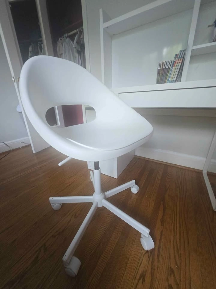 IKEA MICKE Desk with Add-on Unit and Swivel Chair - photo 4