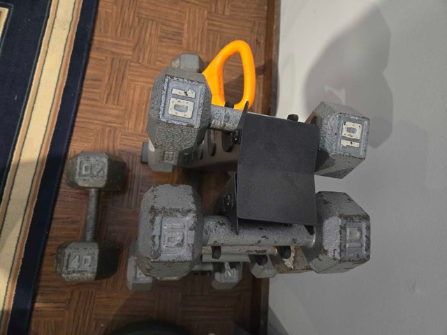 Cast Iron Dumbbell Set with Rack - photo 2