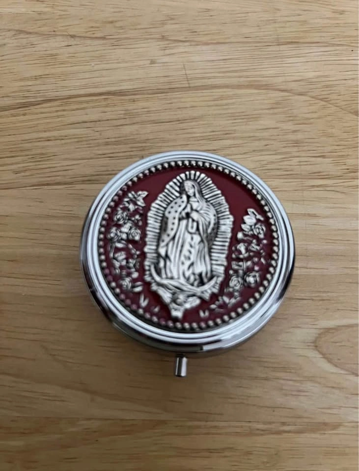 Red Bead Rosary with Our Lady of Guadalupe Case - photo 3