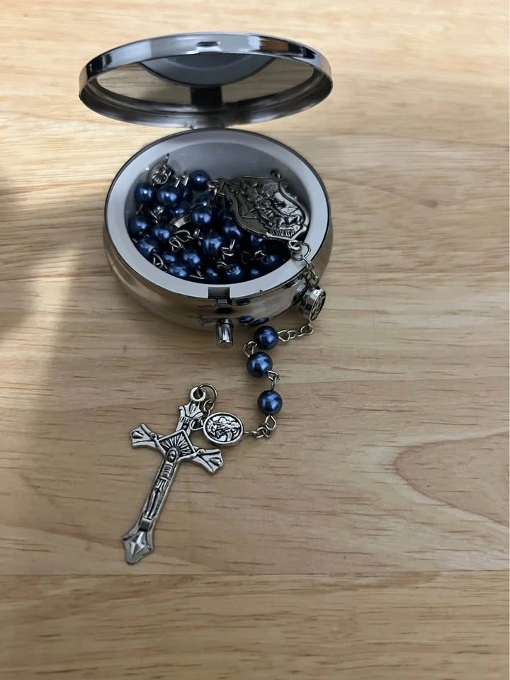 St. Michael Rosary with Matching Case - photo 2