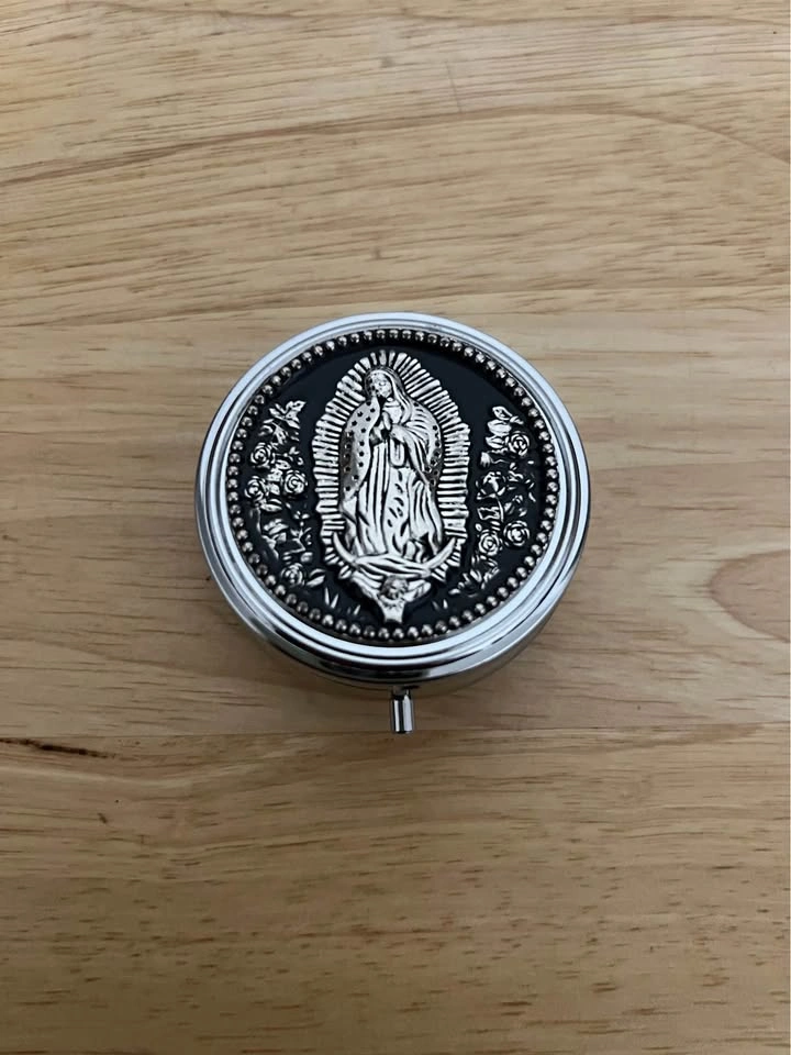 Black Bead Rosary with Our Lady of Guadalupe Case - photo 3