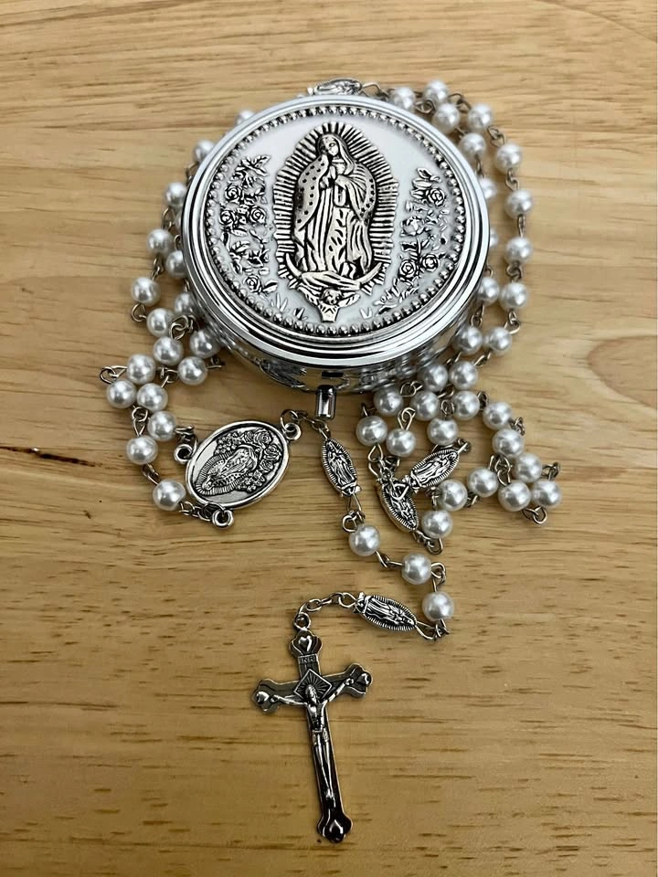 Our Lady of Guadalupe Rosary with Case