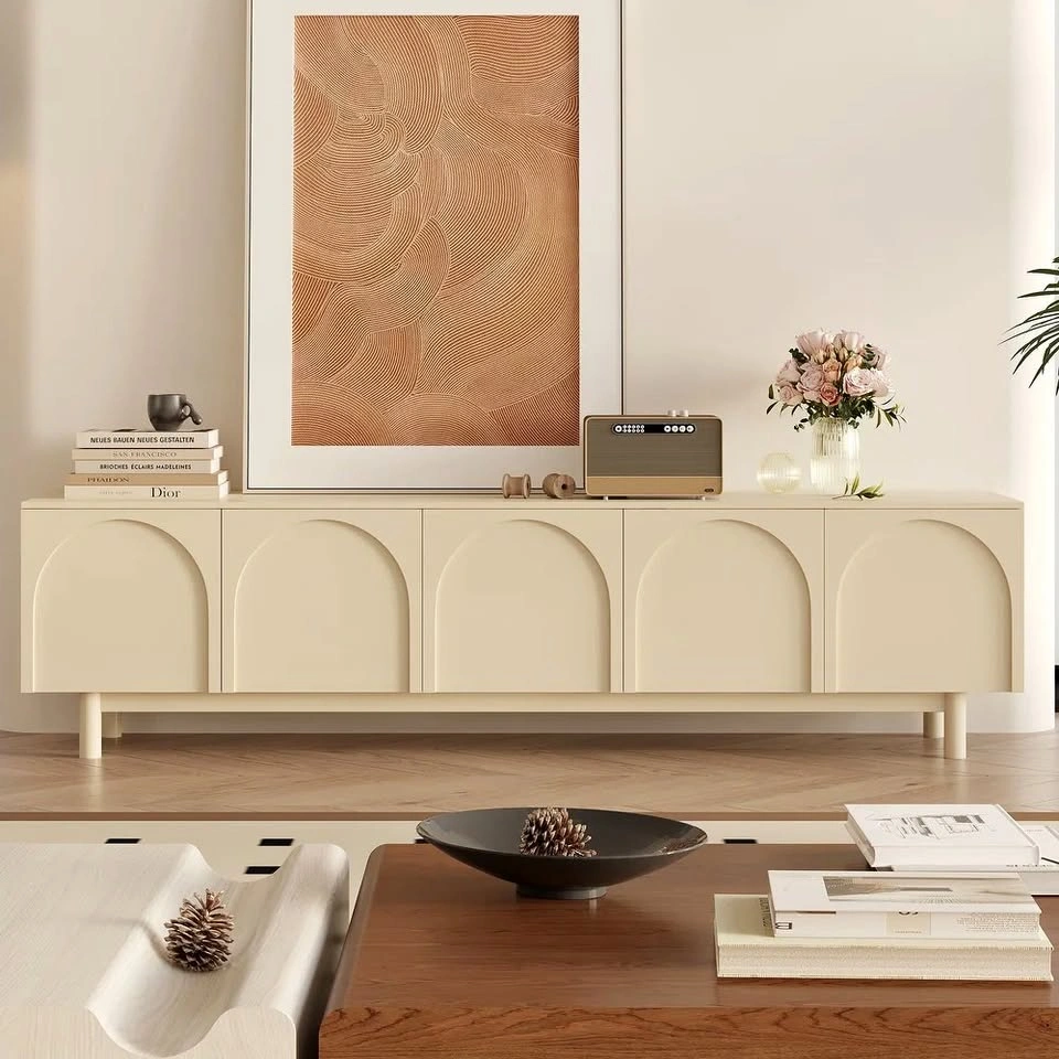 79-inch Cream TV Stand