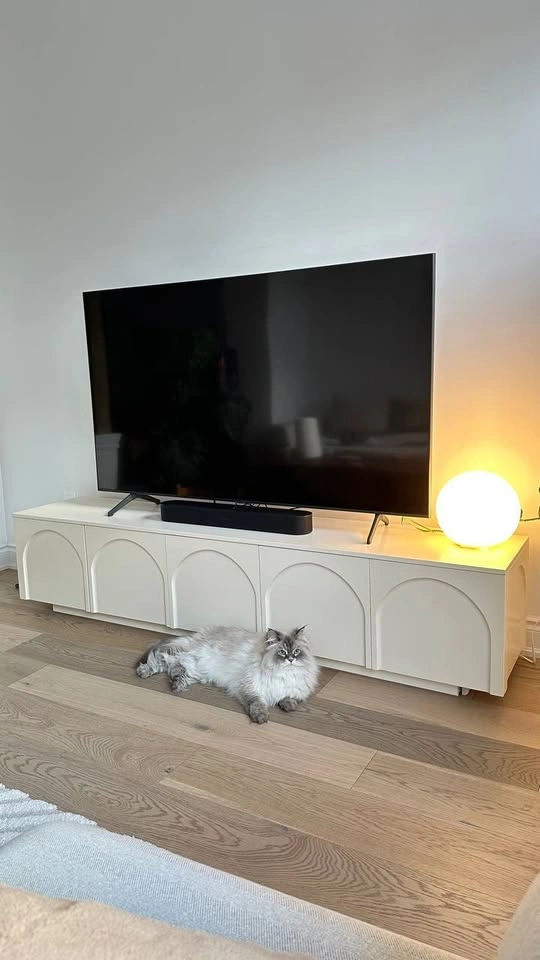 79-inch Cream TV Stand - photo 4