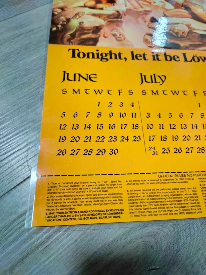 Vintage 1983 National Lampoon Vacation Movie Poster - photo 3