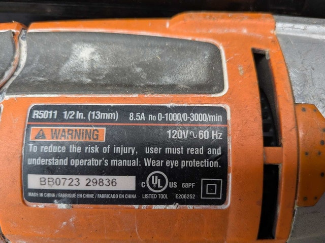 RIDGID R5011 1/2 in. Drill - photo 3