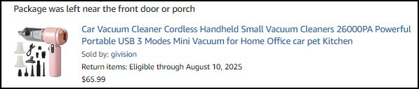 Cordless Car Vacuum – 26,000PA Powerful Suction (Brand New) - photo 2