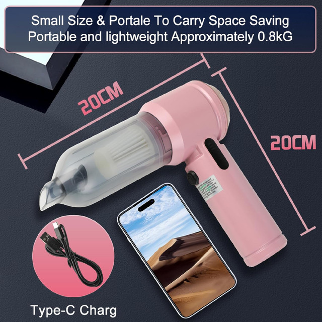 Cordless Car Vacuum – 26,000PA Powerful Suction (Brand New) - photo 3