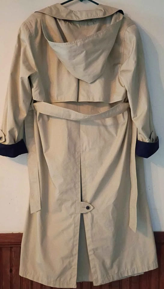 London Fog Vintage 90s Trench Coat Beige Size 10 Petite - photo 2