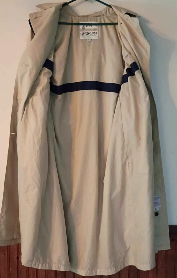 London Fog Vintage 90s Trench Coat Beige Size 10 Petite - photo 3