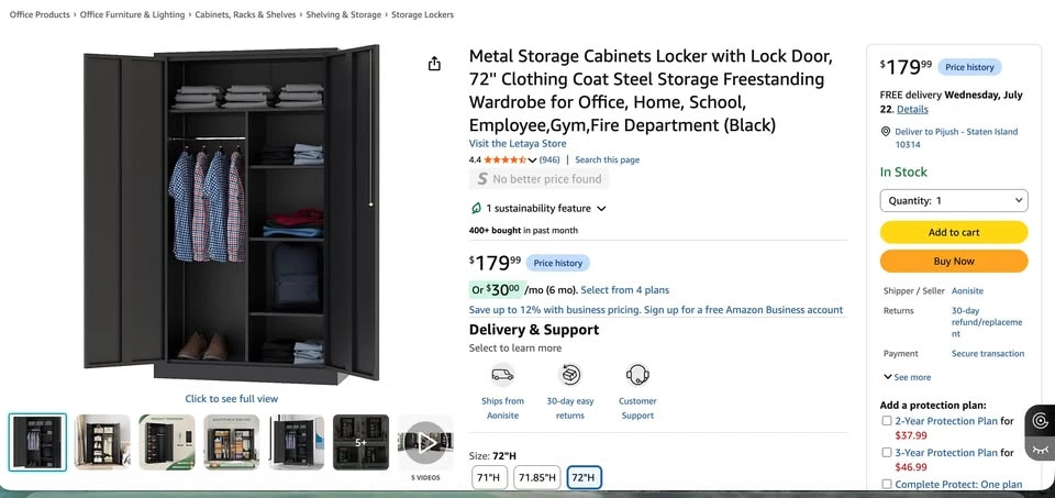 Metal Storage Cabinets Locker, Moving Sale! - photo 2