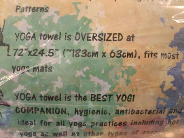 Brand New Non-Slip Yoga Mat Towel + Free Carry Bag - photo 3