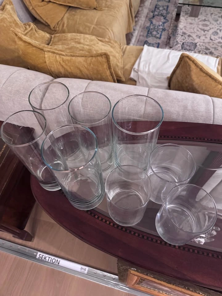 9 pcs IKEA CYLINDER Clear Glass Vase Set - photo 3