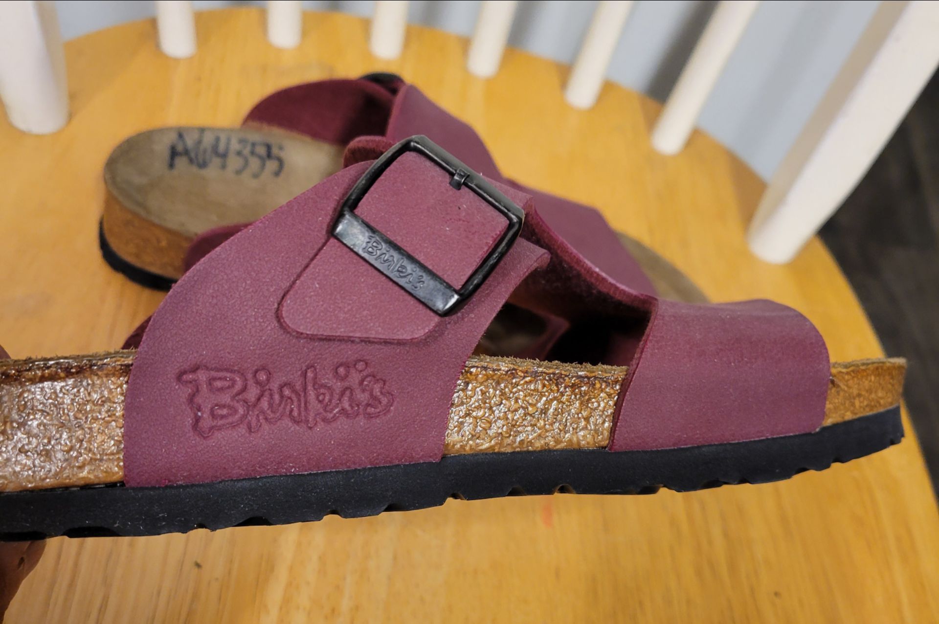 Birkis by Birkenstock Burgundy women's sandals size 8 / Excellen - photo 4