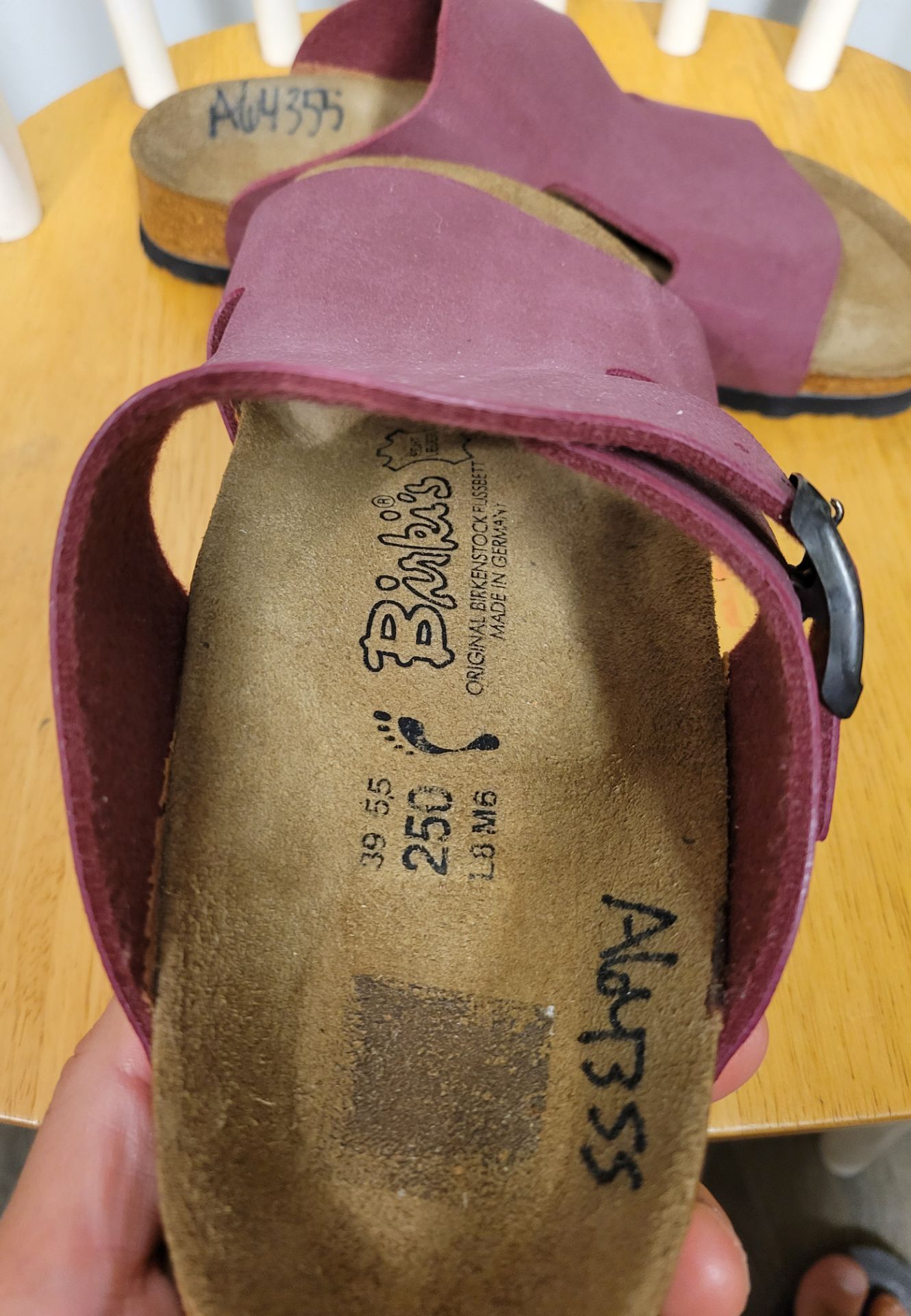 Birkis by Birkenstock Burgundy women's sandals size 8 / Excellen - photo 5