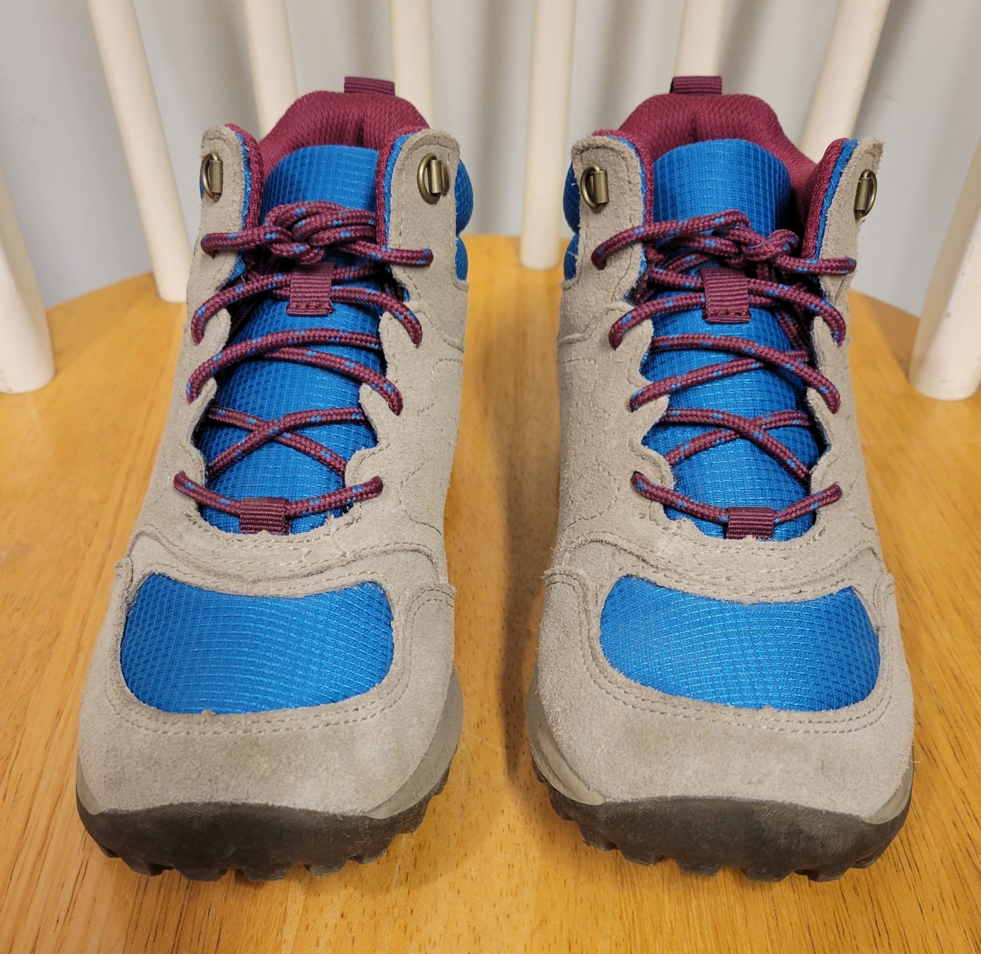 Merrell Unisex Kids Notch Mid Hiking Boots Taupe/Blue Size 4 / N - photo 3