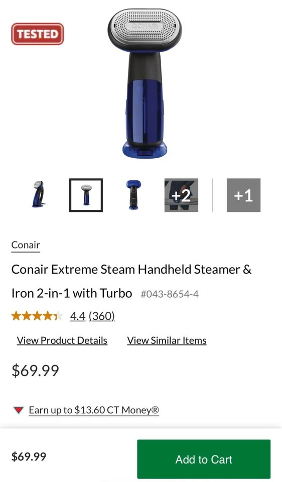 Conair Steamer with Over The Door pad - photo 5
