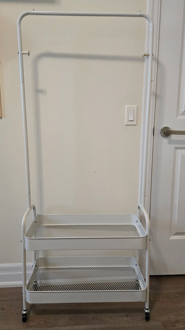 [Moving Sale] SortWise 2-in-1 Rolling Clothes Rack - $20