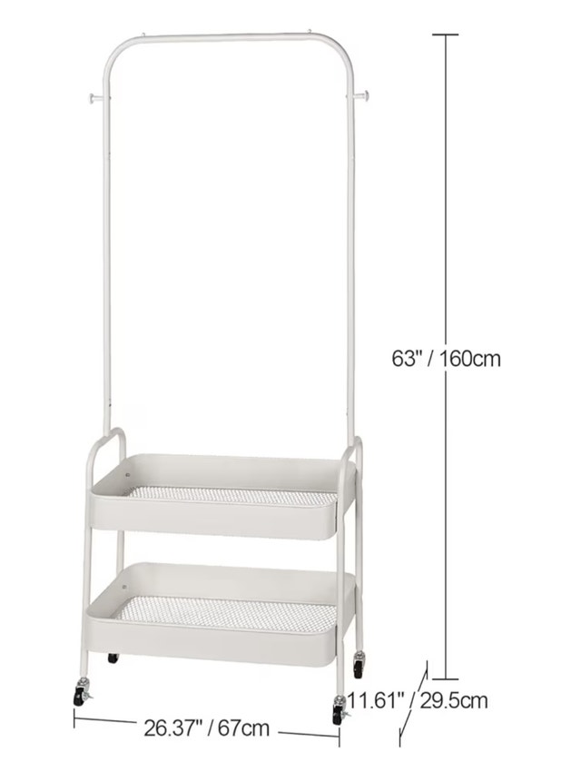 [Moving Sale] SortWise 2-in-1 Rolling Clothes Rack - $20 - photo 2