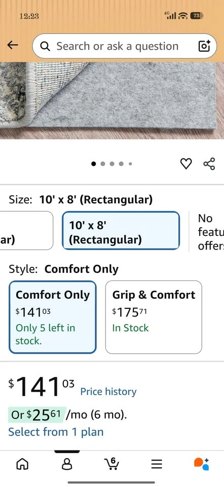 nuLOOM Renata Moroccan Shag Area Rug, 8x10, Grey + Rug Pad - photo 2