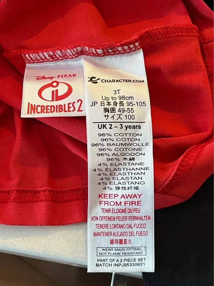 Disney Pixar Incredibles 2 Pajama Set Size 3T - photo 3