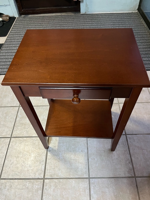 Wood Side Table