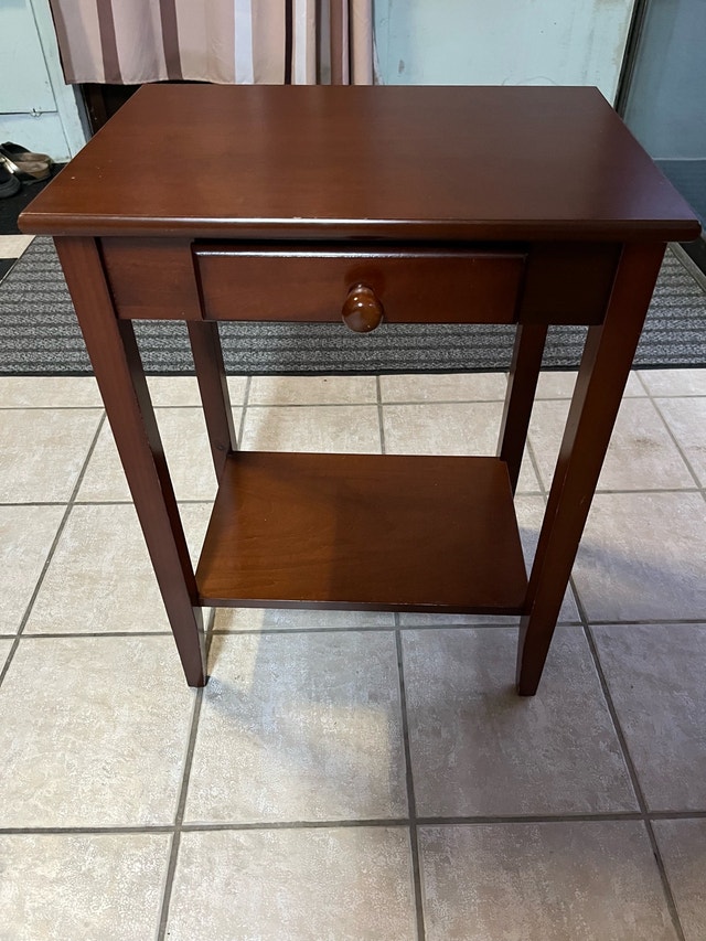 Wood Side Table - photo 2