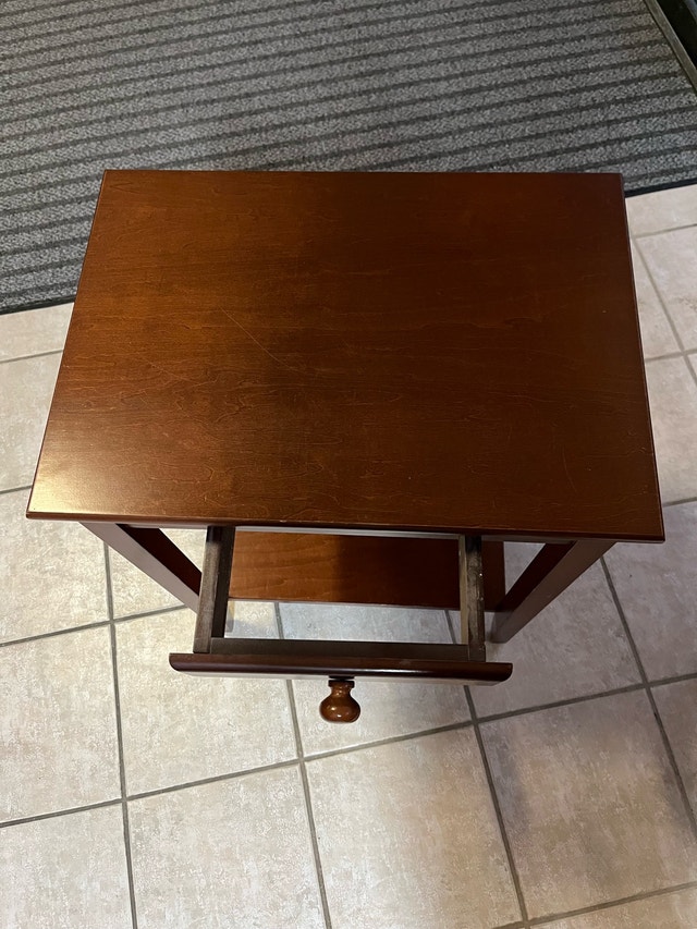 Wood Side Table - photo 3