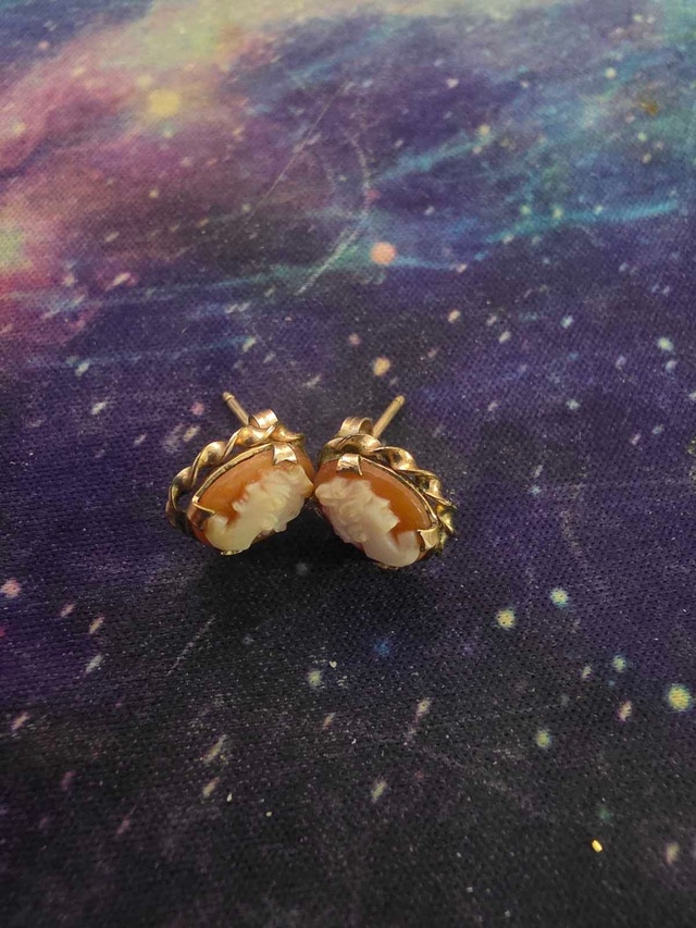 Cameo Stud Earrings