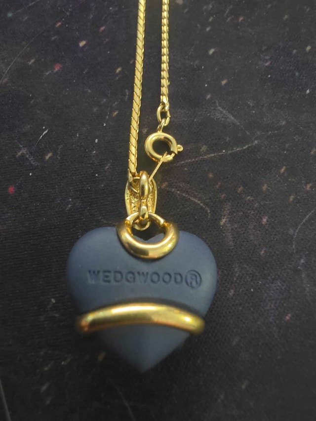 Wedgwood Heart Pendant Necklace