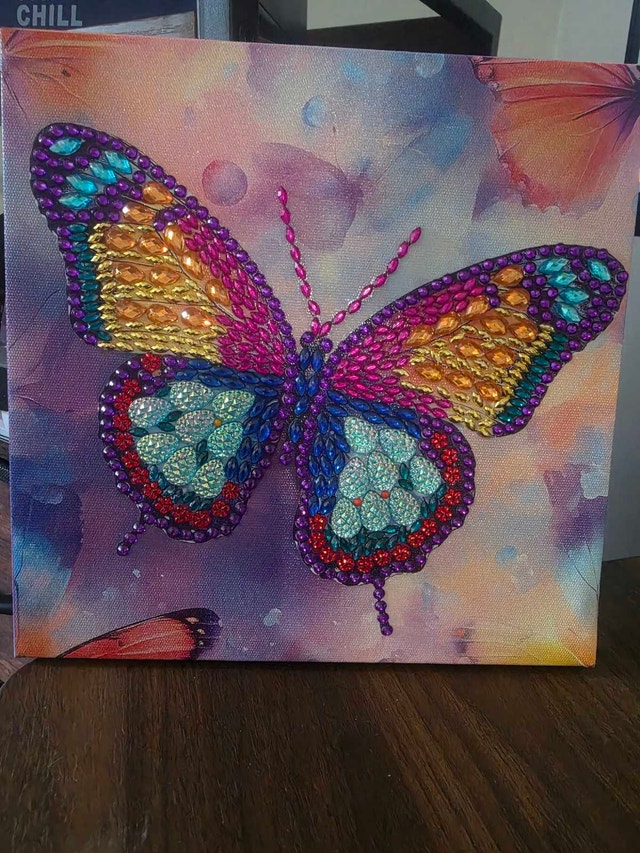Butterfly Diamond Painting Canvas Art