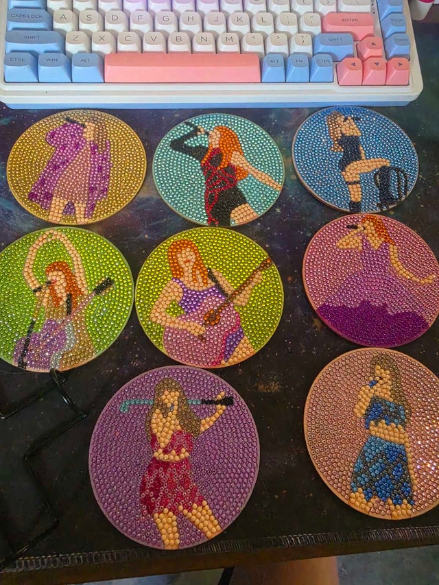 Taylor Swift Diamond Art Coasters