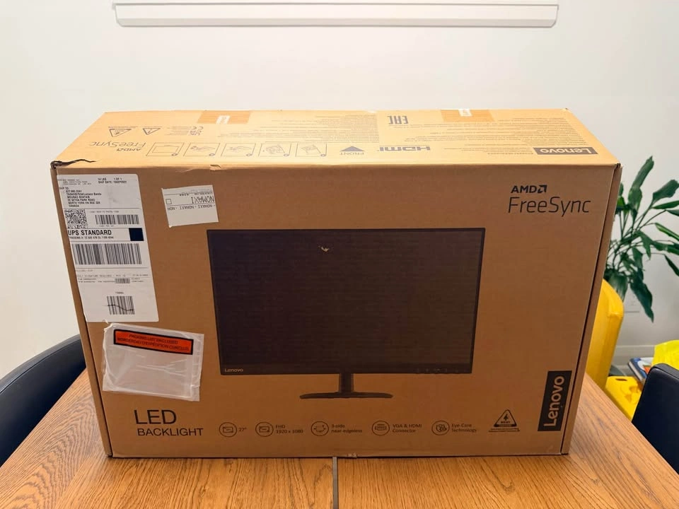 Moving Sale – Lenovo 27” LED Monitor (Black) - photo 4