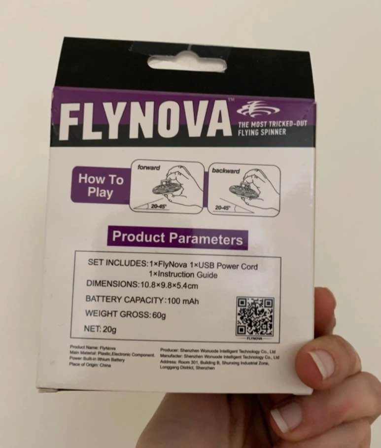 FLYNOVA Rechargeable Hand Flying Spinner - Blue - photo 2