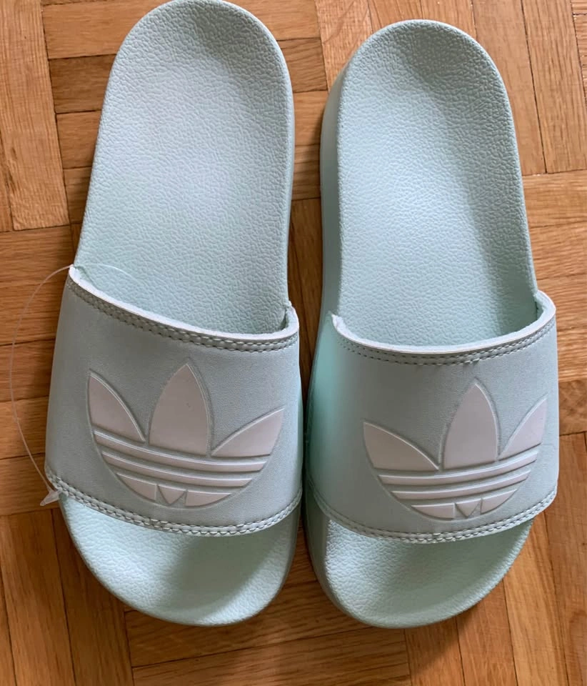 Adidas light green slides (6) - photo 2