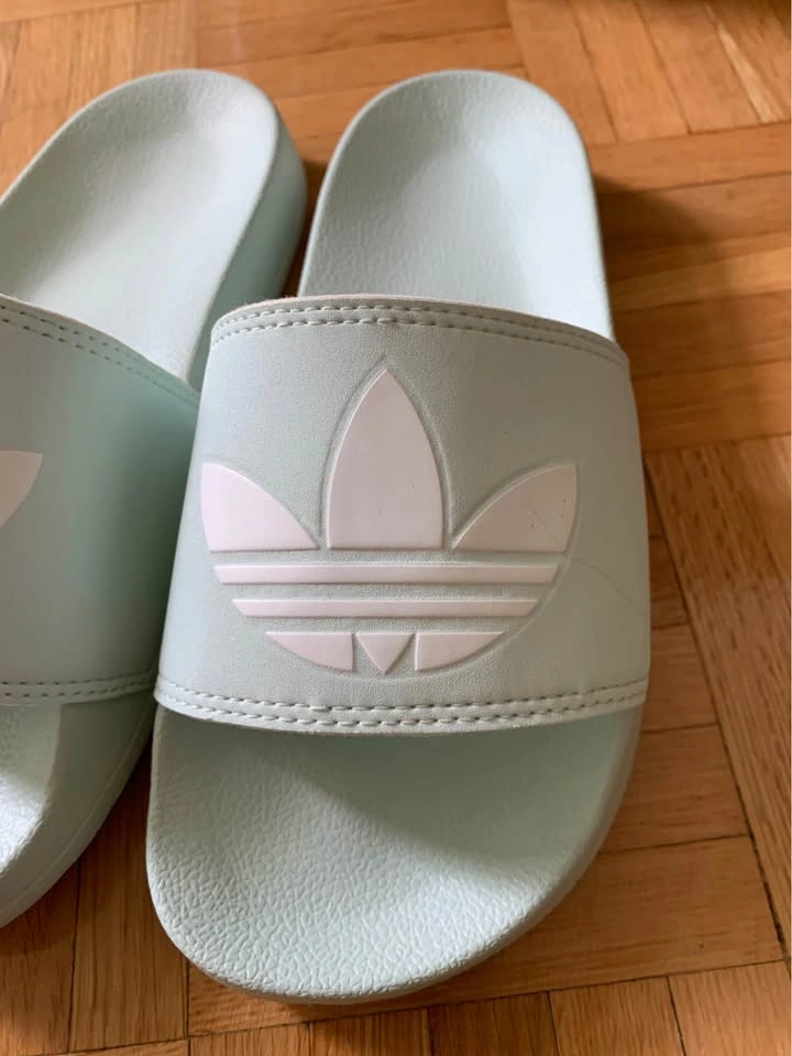 Adidas light green slides (6) - photo 3
