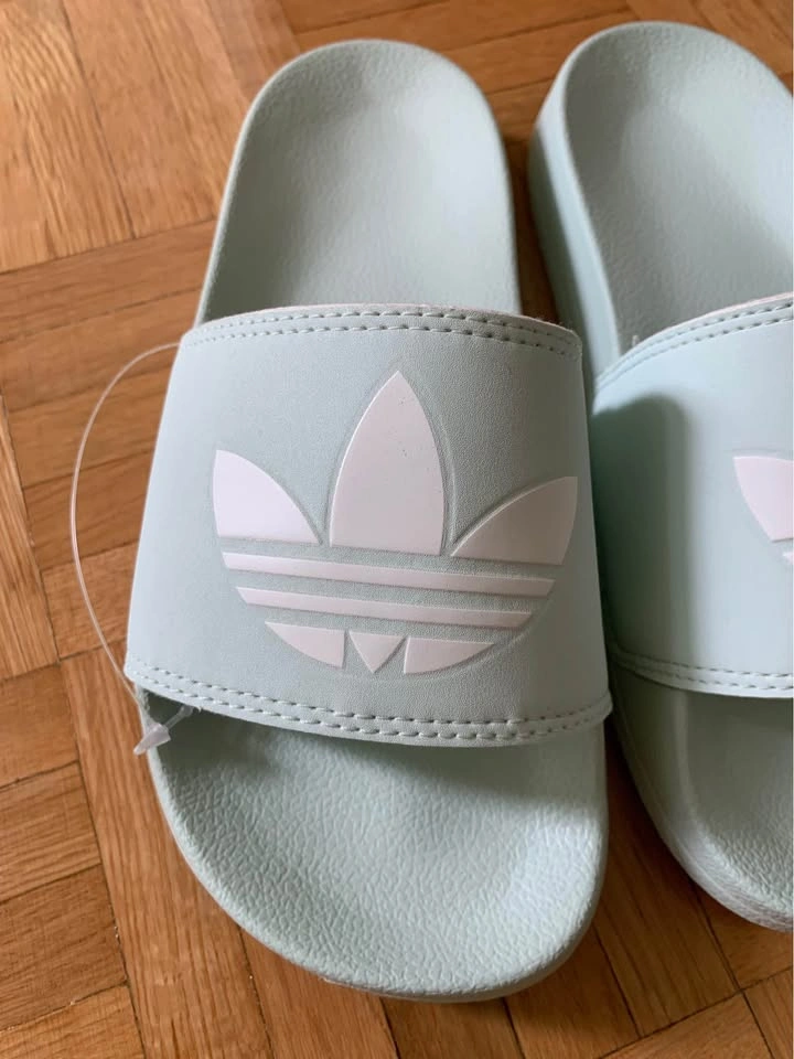 Adidas light green slides (6) - photo 5