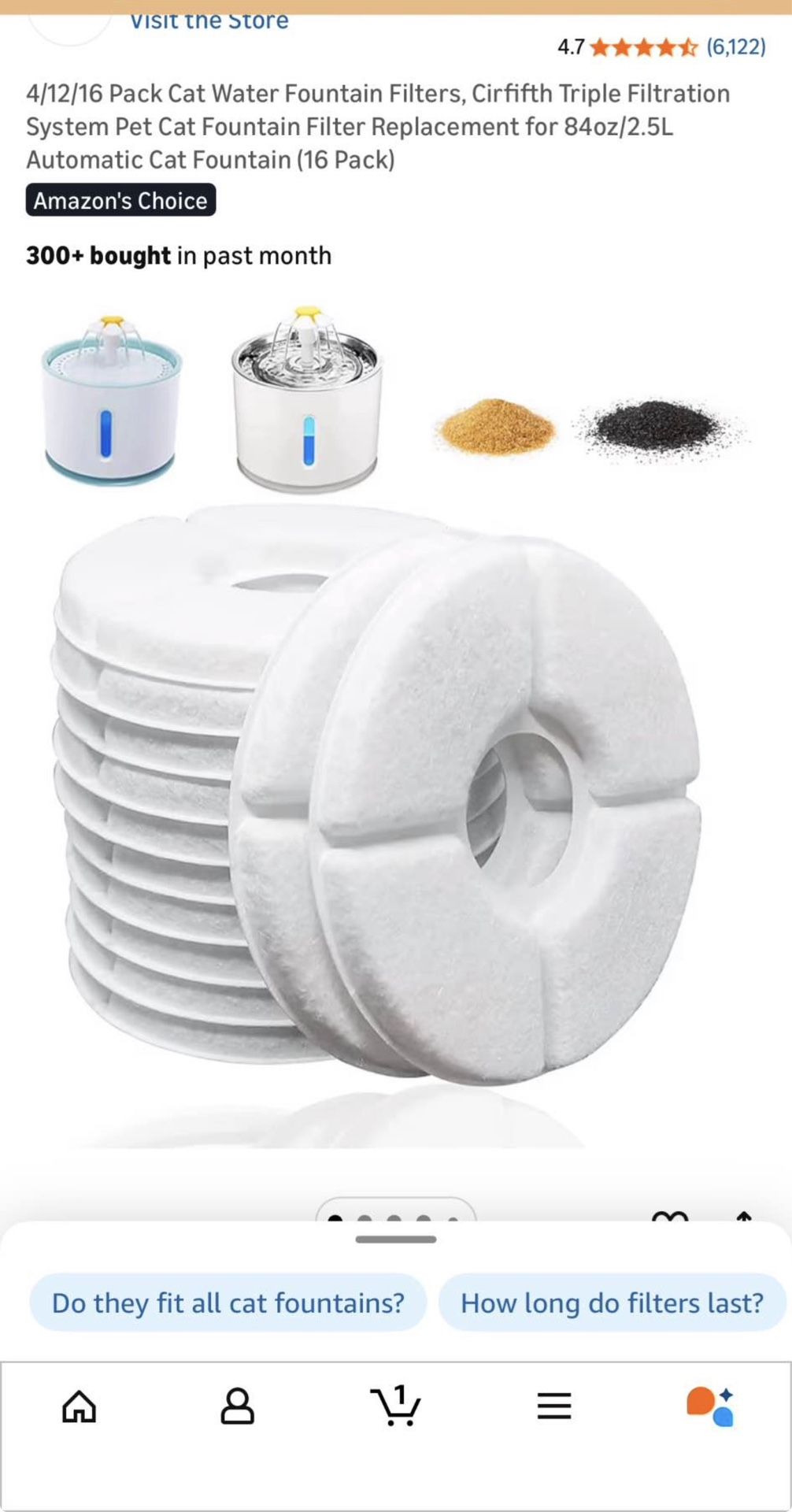 Cat Filter For Water Fountain