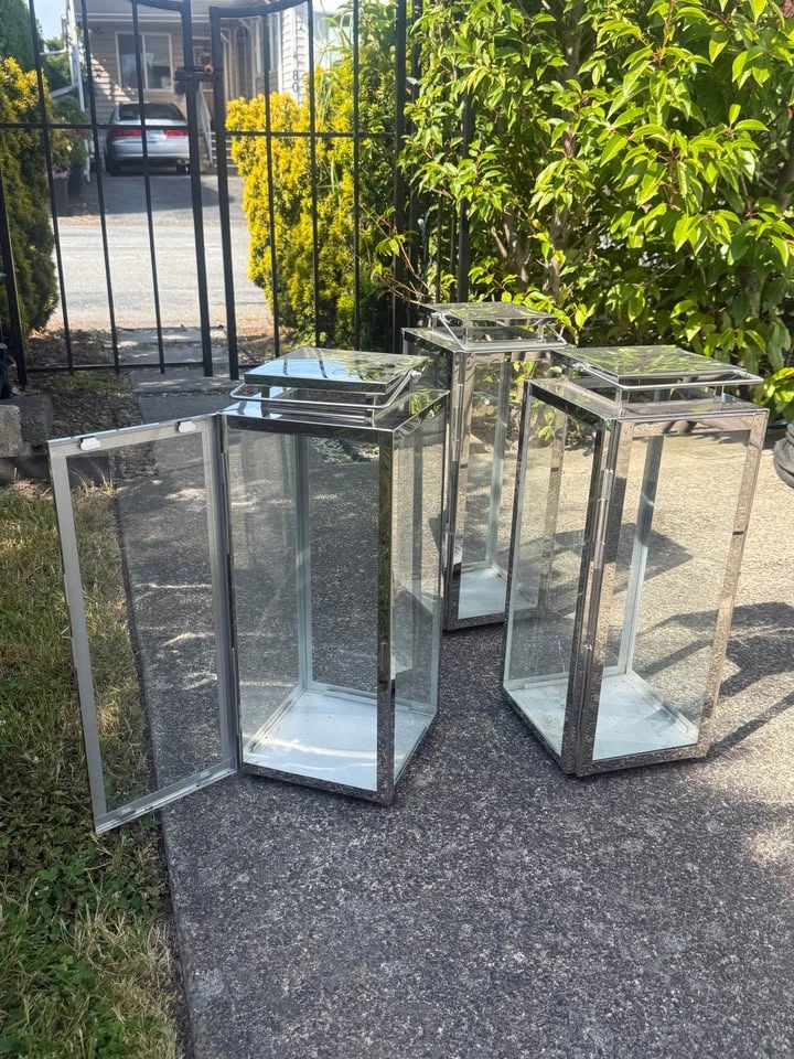 3 Metal Candle Holders - photo 2