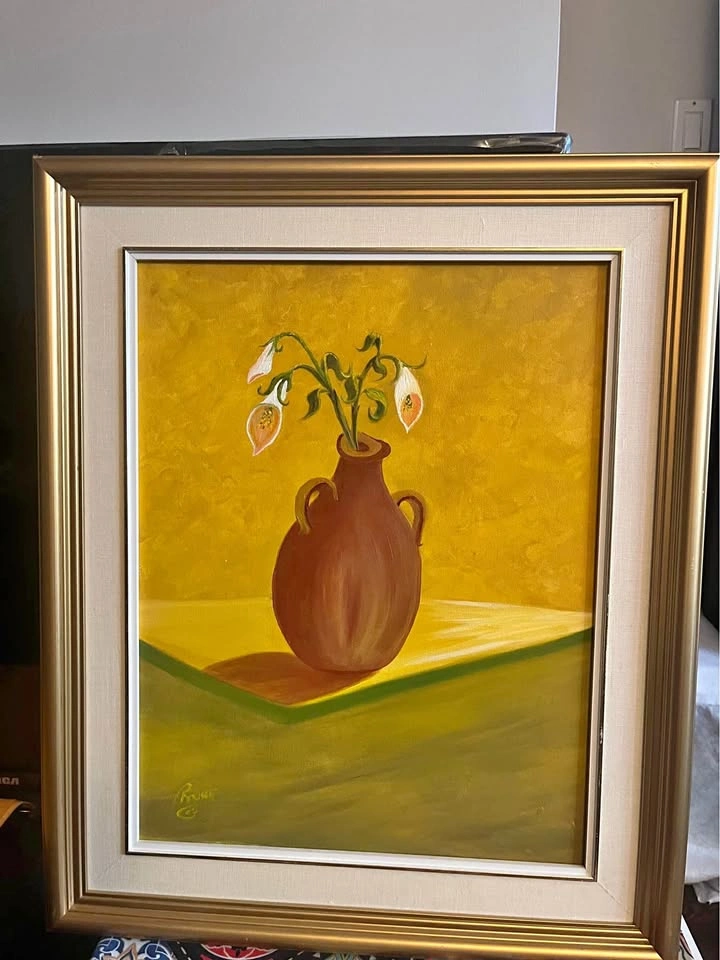 2 oil paintings on canvas