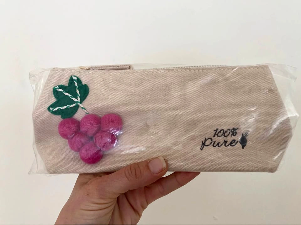 100% Pure Fruit Make-Up Canvas Pouch