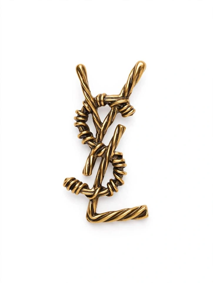 Saint Laurent YSL Monogram Brooch - photo 3