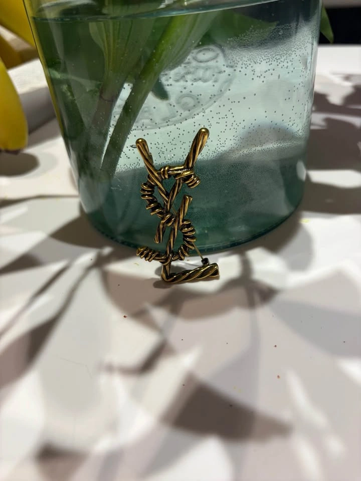 Saint Laurent YSL Monogram Brooch - photo 4