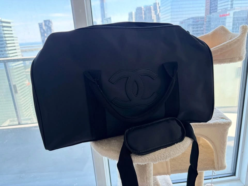 Designer Duffle Bag – Black Nylon - photo 2