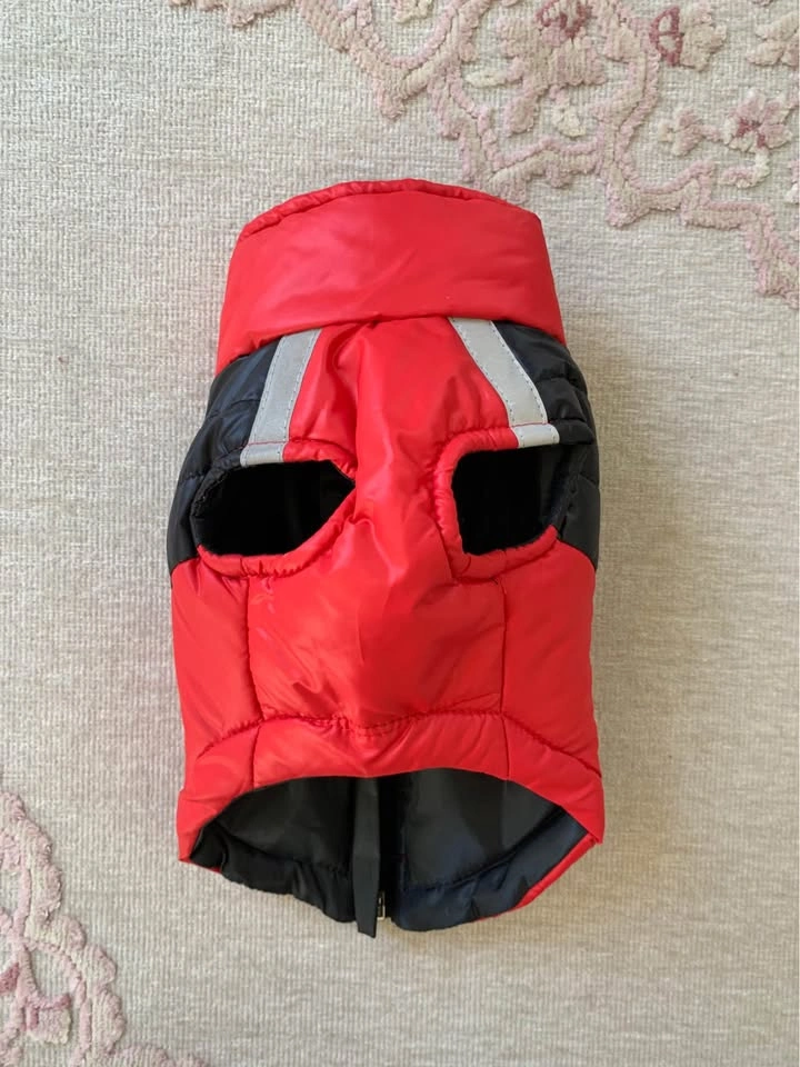 DUOMM Red and Black Puffer Dog Vest - photo 4