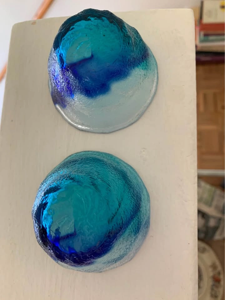 Blue Glass Bowls/tea candle Holders - photo 3