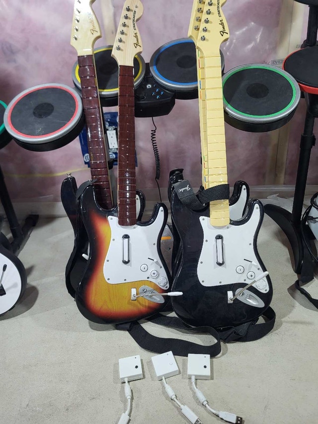 Nintendo Wii Rock Band Setup