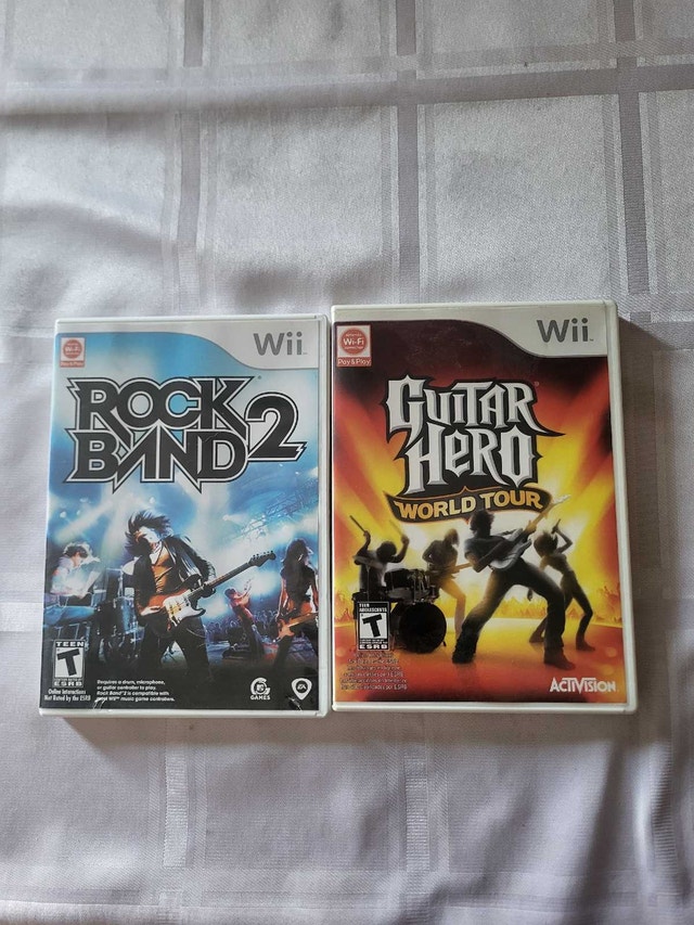Guitar Hero and Rock Band games for Nintendo Wii