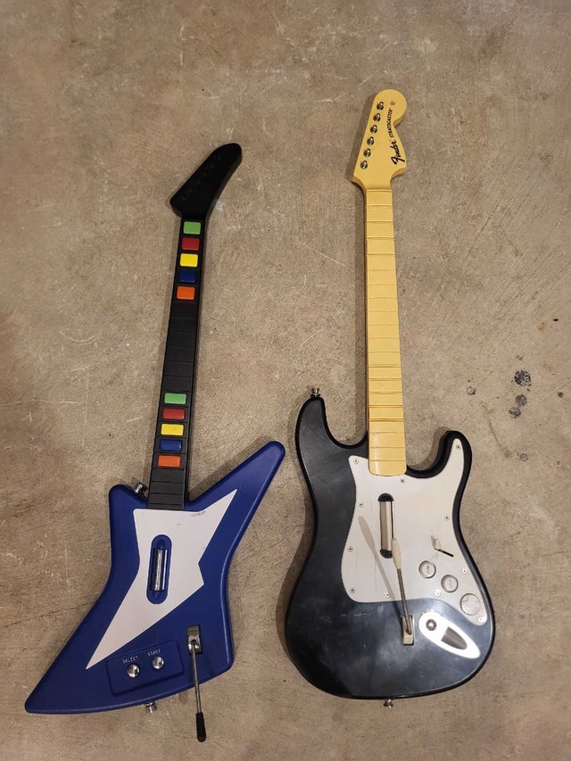 guitar hero guitars playstation no dongle